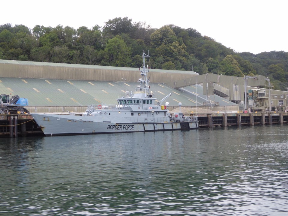 United Kingdom - Fowey - HMC Searcher entered service in 2002 as part of the cutter fleet in the now HM Revenue and Customs.