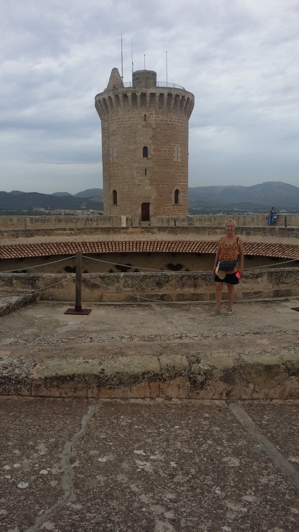  - Spain, Palma de Mallorca - On the third level of Castell de Bellver. 