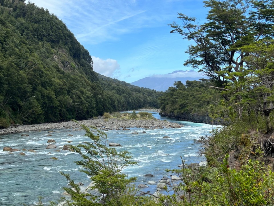 Chile - Puerto Montt - Down the river towards the Andes