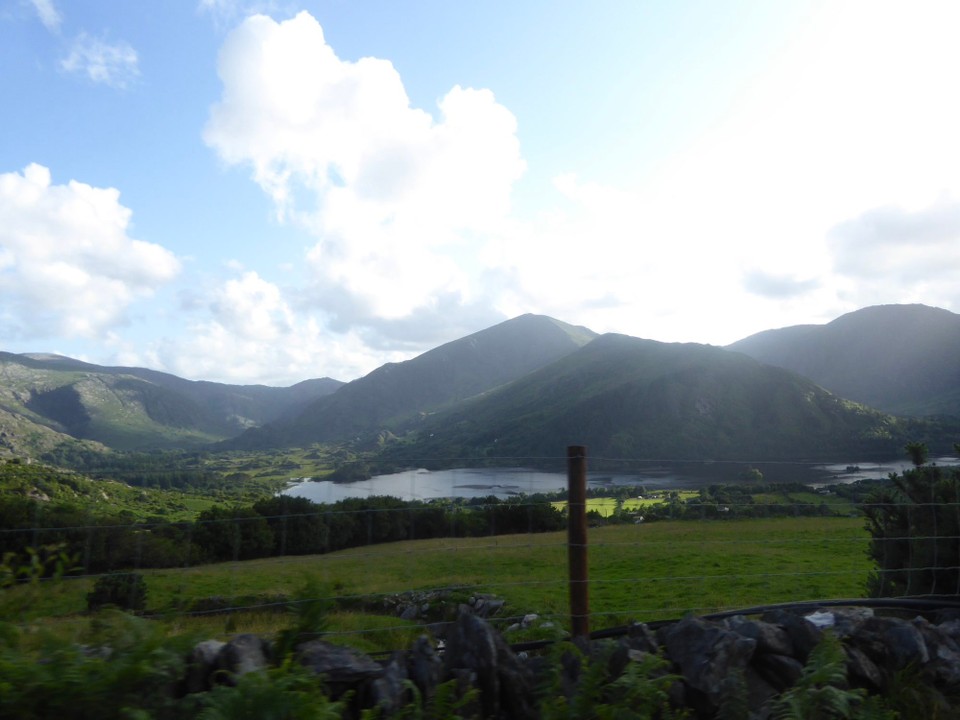 Ireland - Tuosist - Regina drove us back across the 12km Healy Pass.  Straddling the Cork and Kerry border from Lauragh to Adrigole Bridges, its highest point is 334 metres.