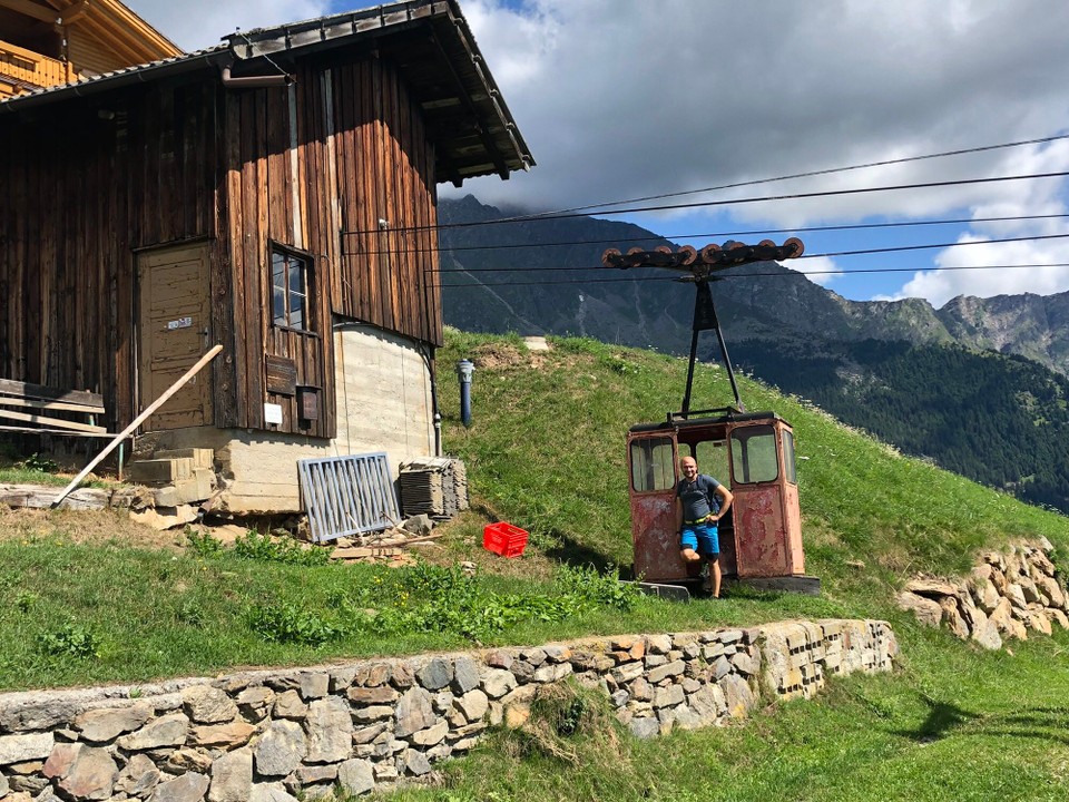 Italien - Partschins - Die Bergbahn von früher