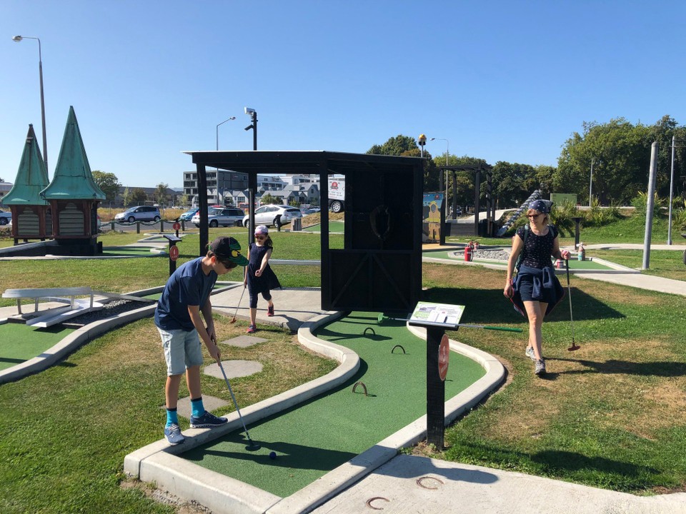 Neuseeland - Lake Tekapo - Minigolf in Christchurch