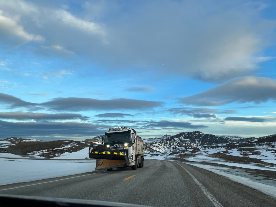 Norwegen - Nordkapp - Den braucht es jetzt gerade nicht. 
Für den Nachmittag ist dann aber Schnee vorhergesagt. 