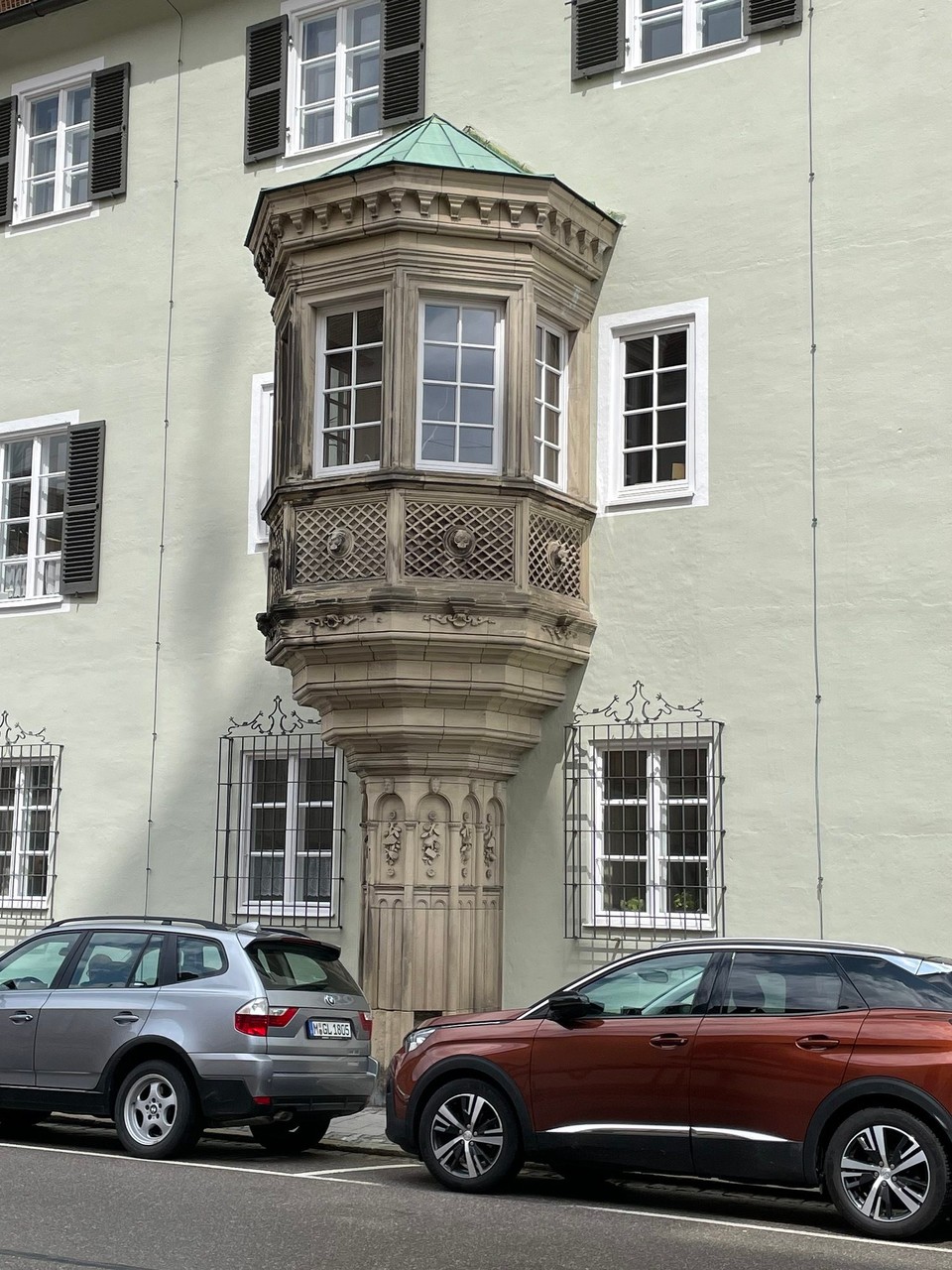 Deutschland - Schongau - Interessanter Erker am Rathaus