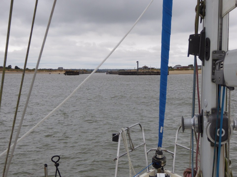 United Kingdom - Southwold - Entering the River Blyth at slack low tide just as it began to flood…