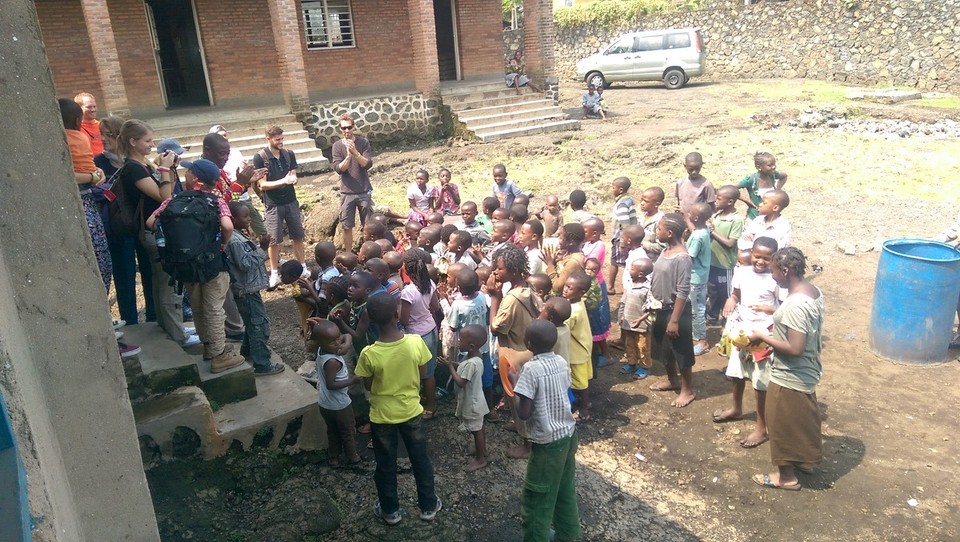 Demokratische Republik Kongo - Goma - Der herzliche Empfang der Kinder war überwältigend.