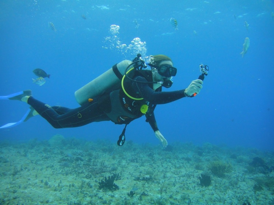 Mexiko - Playa del Carmen - Geri mit Gopro und Fischen ...