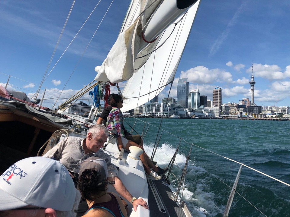 Neuseeland - Auckland - Wir haben gute Segelbedingungen