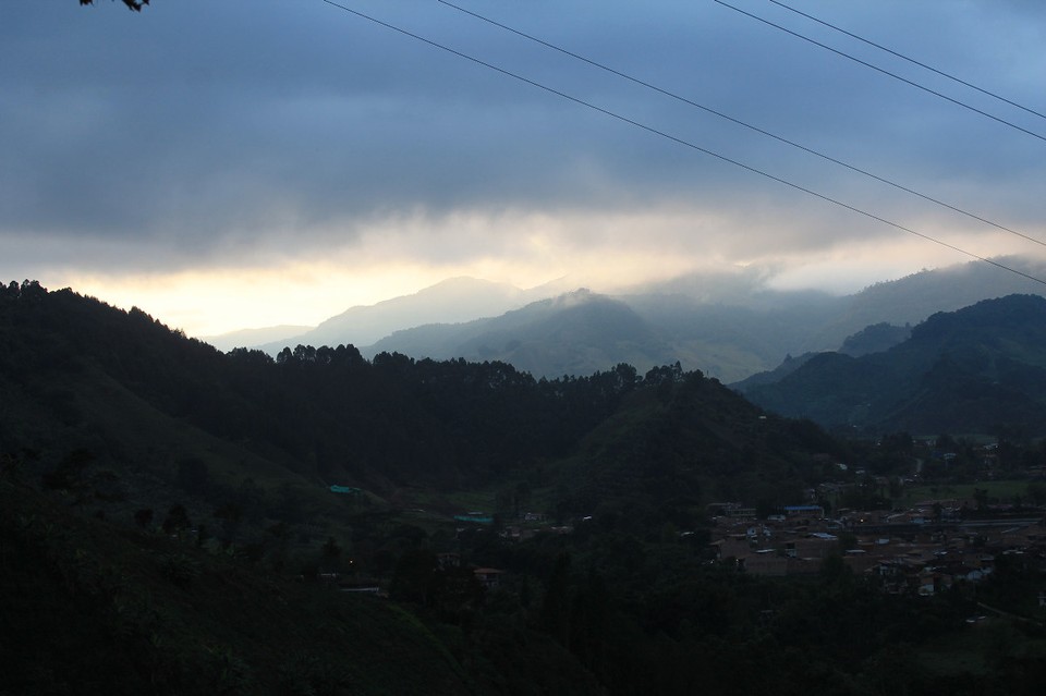 Colombia - Jardín - Morgendämmerung in den Anden