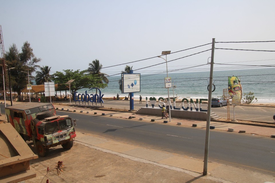 Sierra Leone - Freetown - Blick vom Balkon
