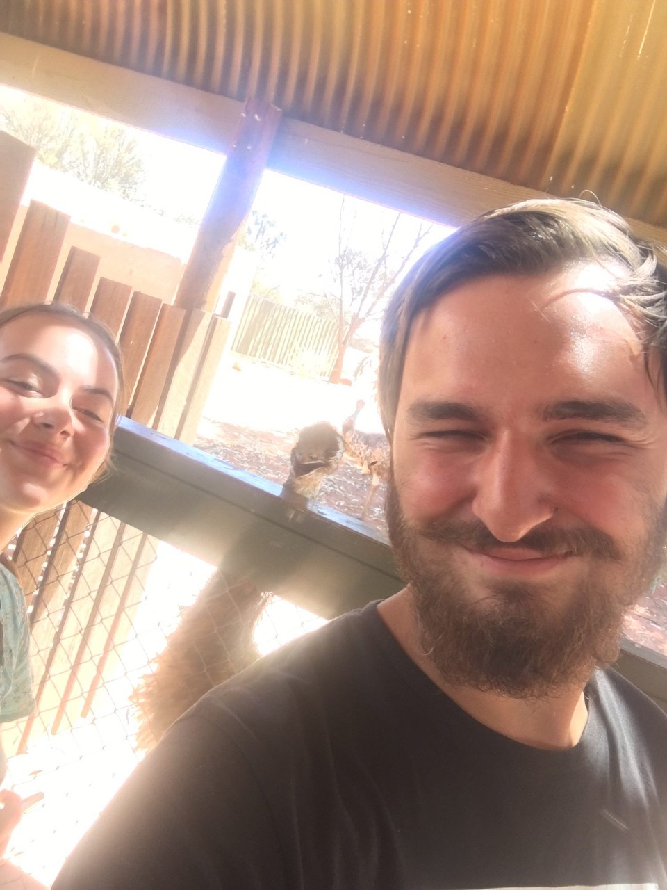 Australien - Mutitjulu - Kleiner Fotoshoot mit Emu 