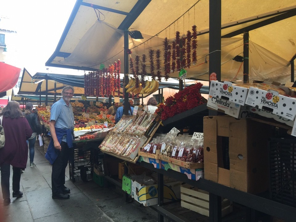  - Italy, Venice - Produce Market to buy strawberries