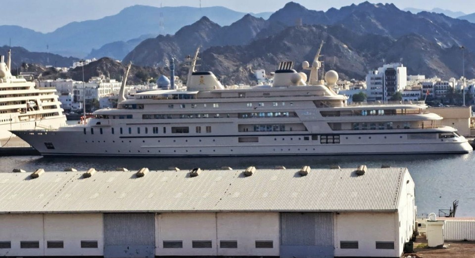 Oman - Maskat - Die Jacht des Sultans.