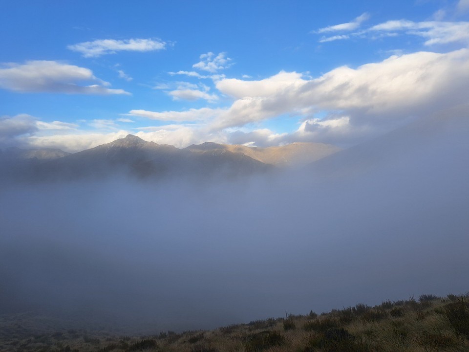 Neuseeland - Arrowtown - Die Wolken kommen hoch 