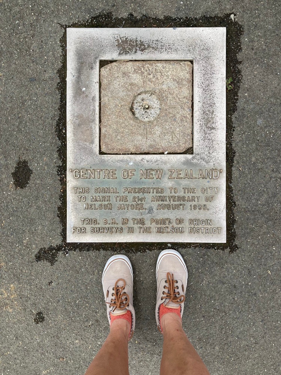 Neuseeland - Nelson - Zentraler Landvermessungspunkt im 19. Jahrhundert - für mich das Zentrum von Neuseeland 🤪