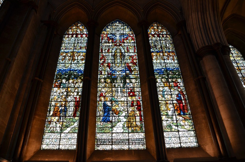 Vereinigtes Königreich - Southampton - Salisbury Kathedral Trinityfenster