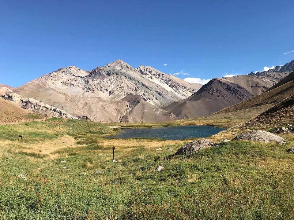 Argentinien - Las Heras - Die Lagune des Horcones-Gletschers: Wir sind zurück auf dem Rundweg - und fix und fertig!