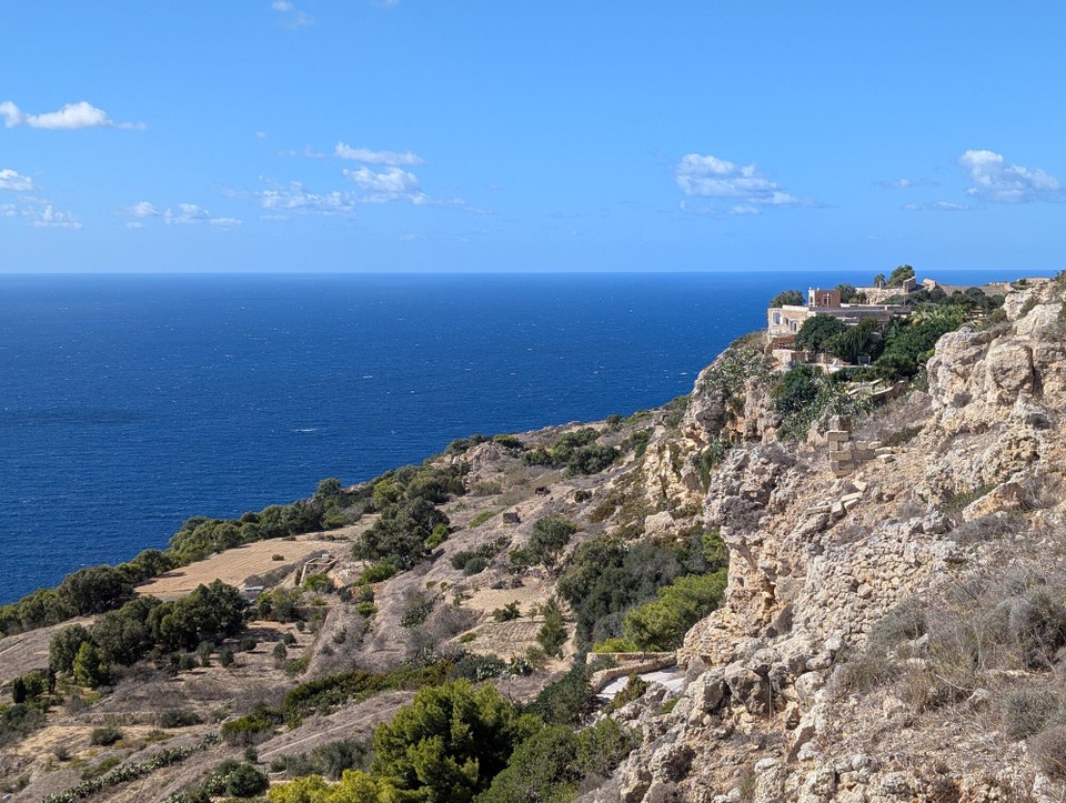 Malta - Dingli - Für die Aussicht hat sich der lange Weg durch die engen Gassen gelohnt.