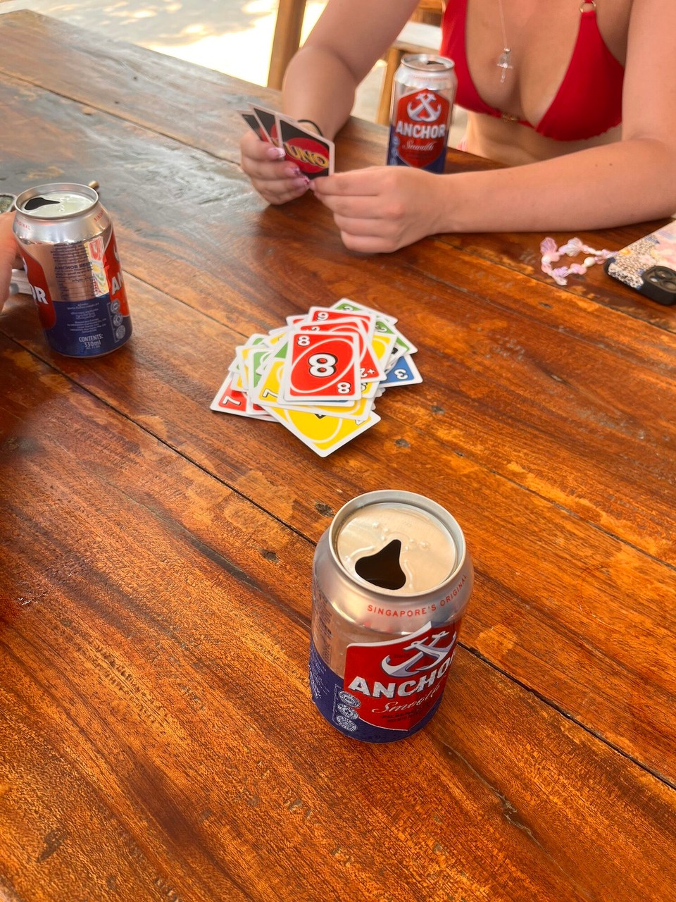 Cambodia - Preah Sihanouk - We’re on here,
UNO and pre drinks at the hostel 
