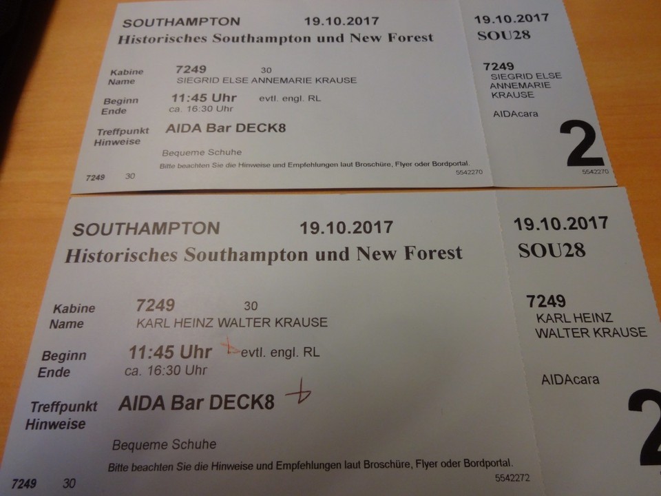 Vereinigtes Königreich - Southampton - Unser erster Ausflug