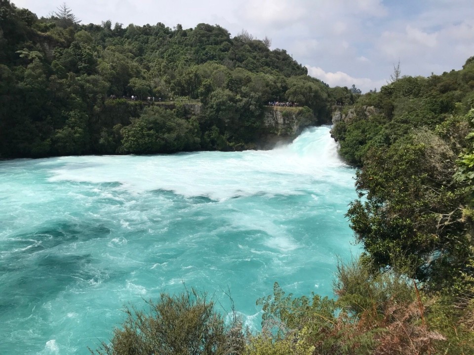 Neuseeland - Two Mile Bay - Huka Wasserfall 