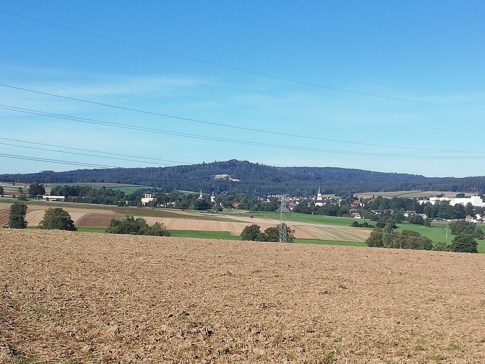 Deutschland - Höchstädt im Fichtelgebirge - Rückblick auf Kirchenlamitz