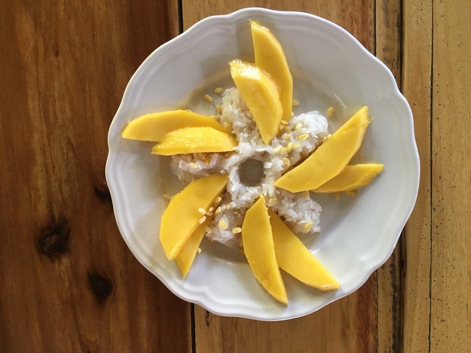 Thailand - Chiang Mai - Andere haben auch Mango mit Stickirice gemacht.
