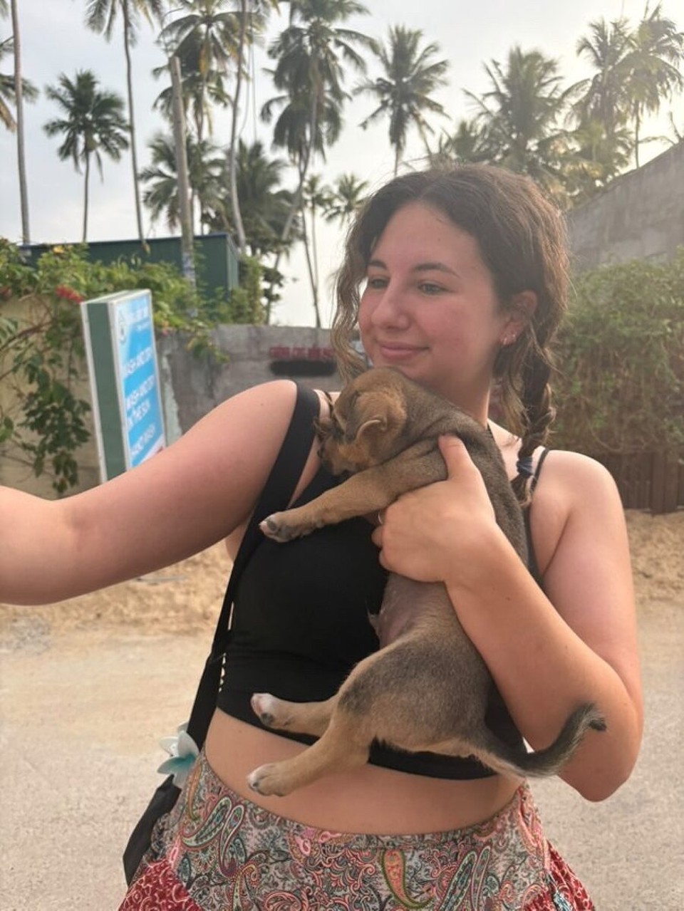 Vietnam - Phan Thiet - Headed out for dinner back to the Indian food stall and found these little cuties along the way. Had cuddles with them, wanted to take them home :( 