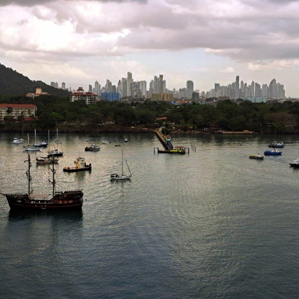 Panama - Panamakanal - Blick auf Panama City.