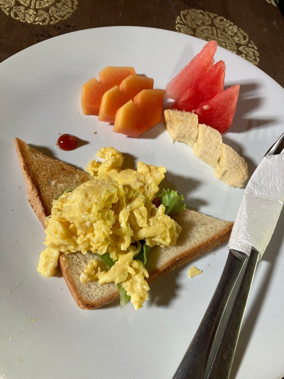 Indonesien - Bangli - Zweites Frühstück (zurück im Hostel)
