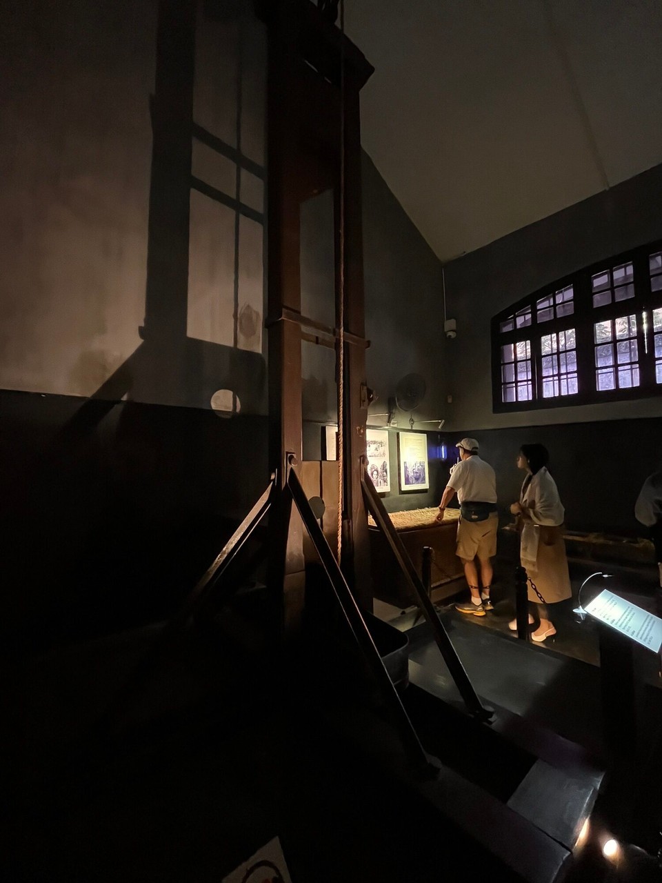 Vietnam - Hanoi - A real guillotine used for the Vietnamese prisoners 