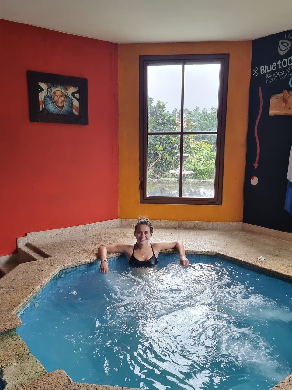 Panama -  - Nach den letzten Kilometern zurück zum Hostel 👣 hieß es Entspannung im Whirlpool 🔥🧖‍♀️