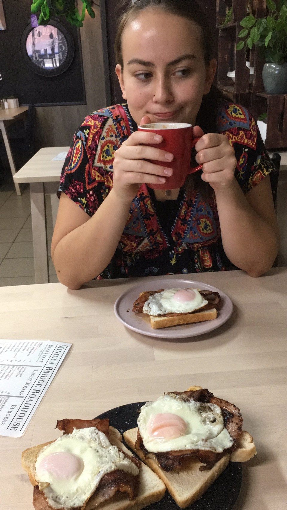 Australien - Minilya - Das letzte Frühstück in Minilya.