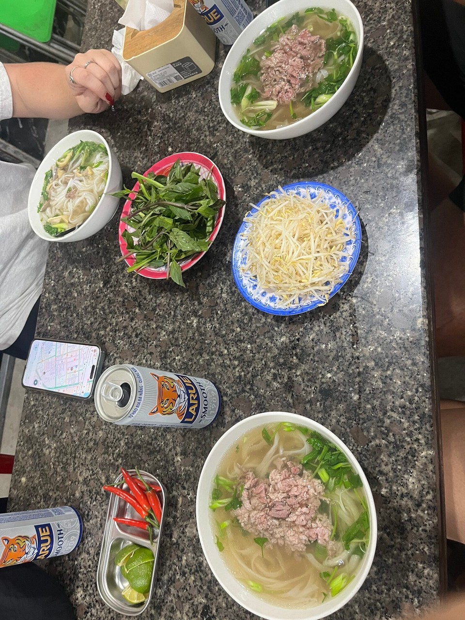 Vietnam - Da Nang - Alyssa got back all safe and sound from BKK with her renewed visa woo! We had a pho for dinner and then a few beers in the hostel. Extended our stay here for a few nights and also booked the BA Na hills tour for tomorrow so early night for us 