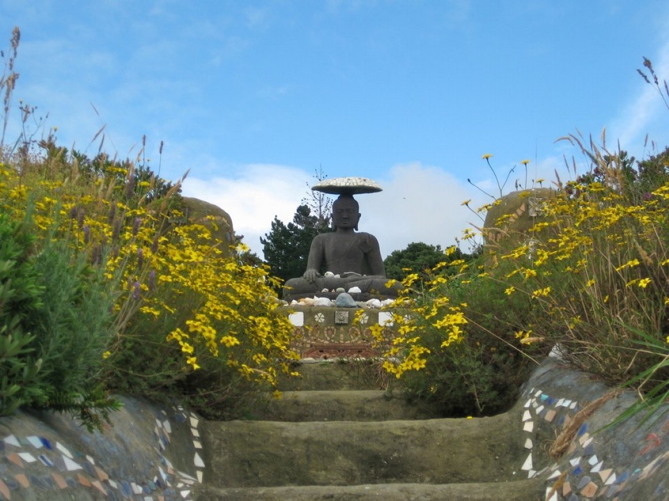 Neuseeland - Golden Bay - Shambhala Garten beim Teehaus