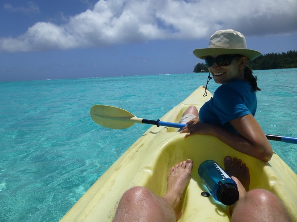 Mo'orea - Französisch-Polynesien - Mit dem Kajak zum Essen auf einer Motu (Atollinsel)