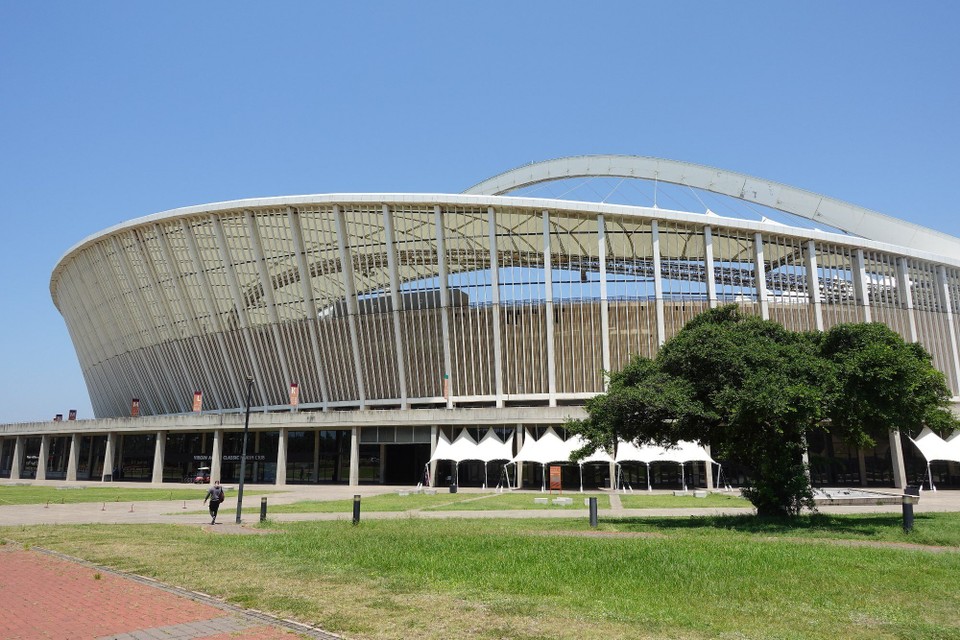 Südafrika - Durban - Stadion gebaut fir d'Weltmeesterschaft am Futbal 2010