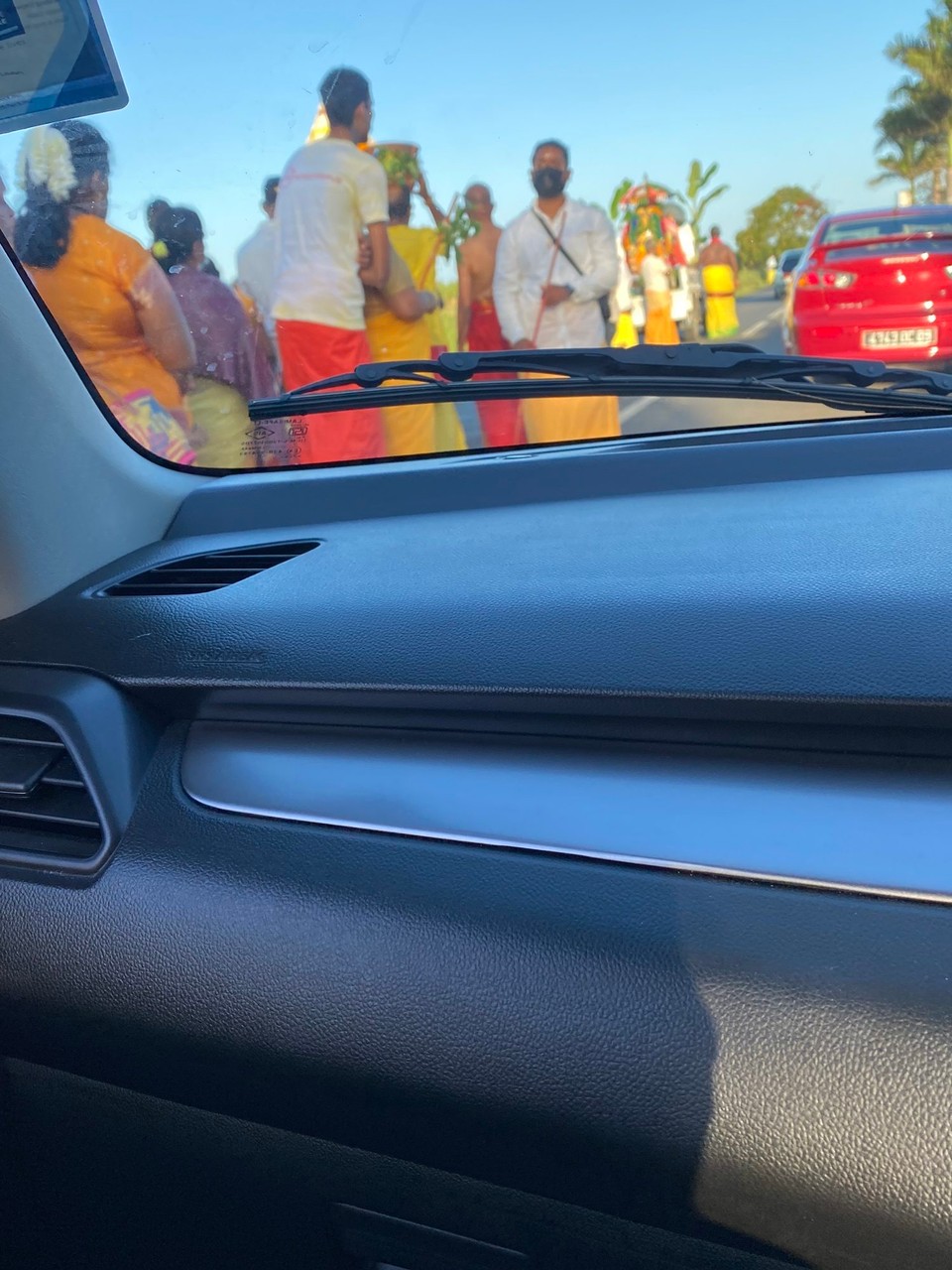 Mauritius -  - Hinduistische Prozessionen blockieren hier öfter mal die Straßen