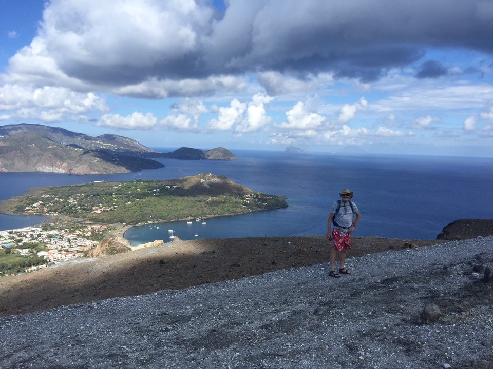 Italy - Lipari - Climbing the active volcano on Volcano Island