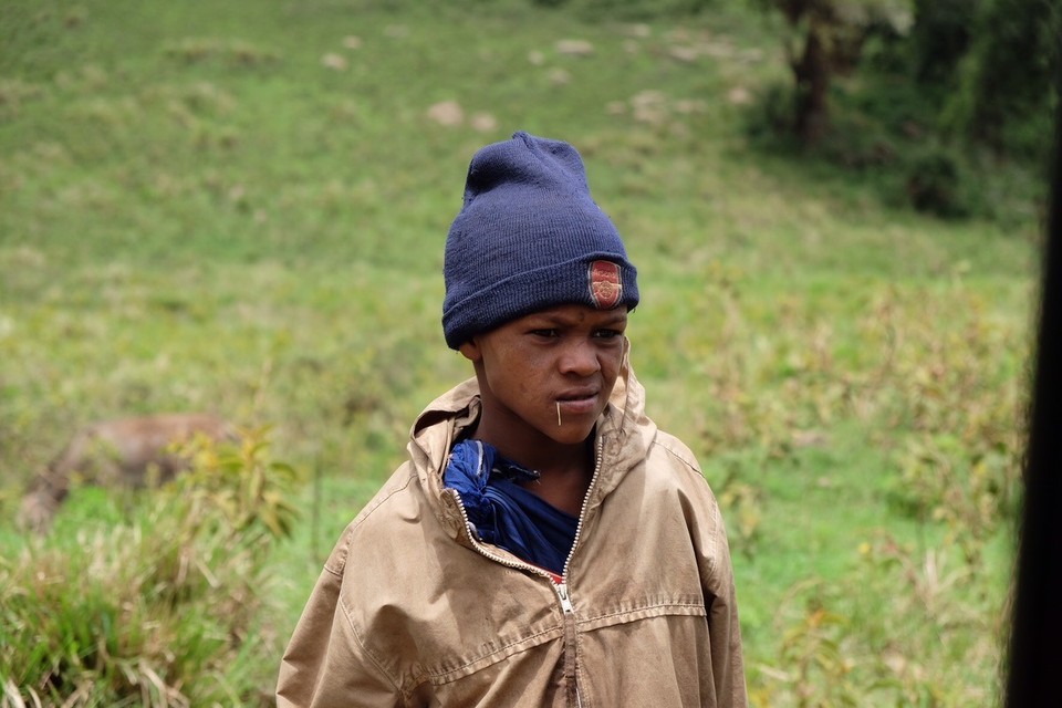  - Schutzgebiet Ngorongoro - Die Kinder werden als Hirten eingesetzt. 