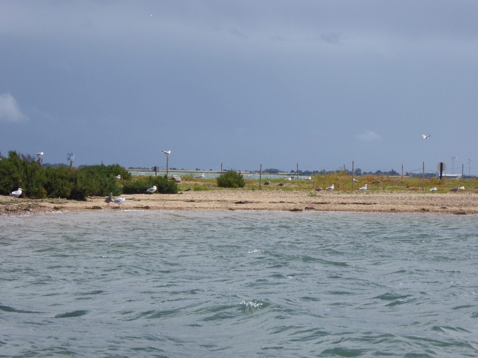 United Kingdom - Colchester - The sun shone for a short while as we left the island.