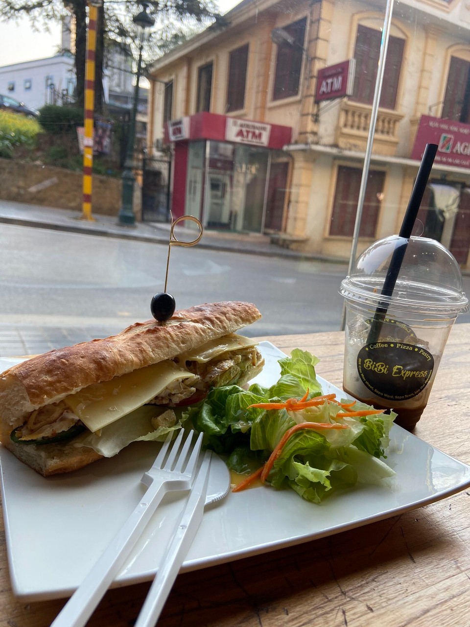 Vietnam - Sa Pa - This is my first meal without rice noodle since I came. My impression for Sa Pa is a local town but food is expensive compared to Hanoi. 