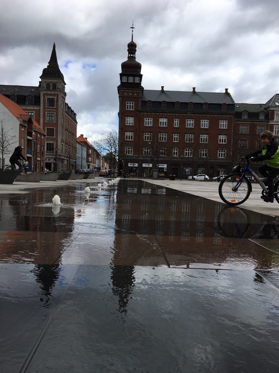 - Dänemark, Fredericia - In der Innenstadt gibt es viele Brunnen und Wasserspiele.