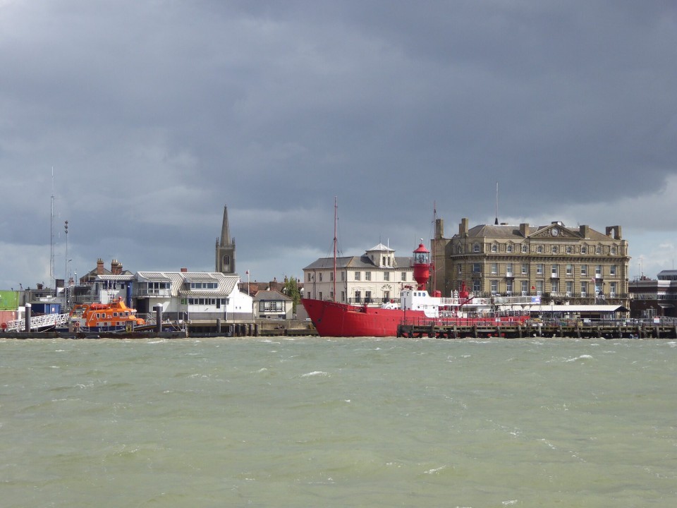 United Kingdom - Ipswich - The LV18 was launched in 1958, and is one of the last manned lightships. It has hosted revival pirate radio broadcasts off the coast of Essex since the late 1990s.