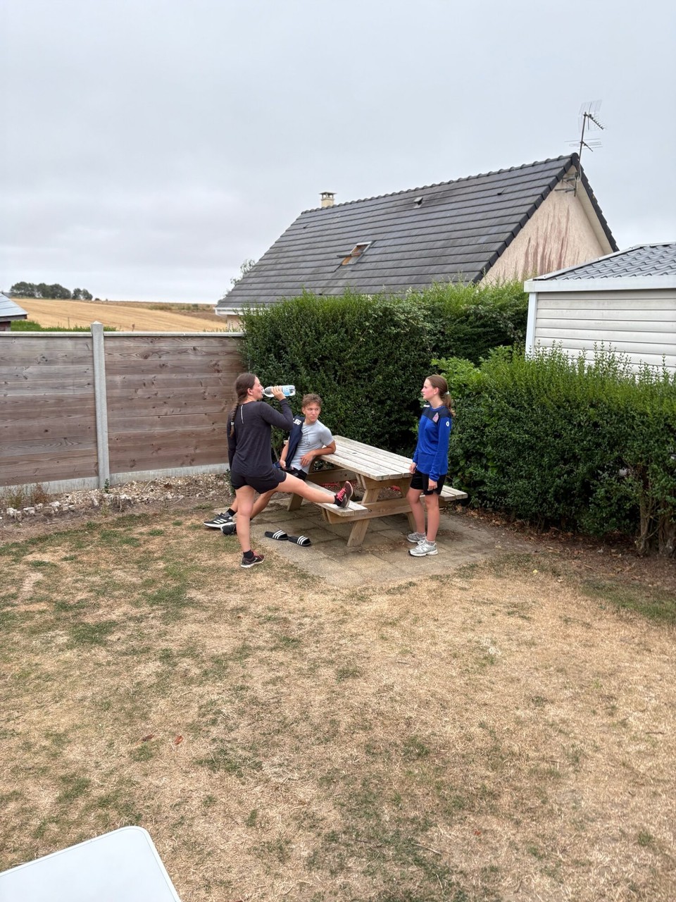 Frankreich - Le Havre - Durchschnaufen nach dem Sport