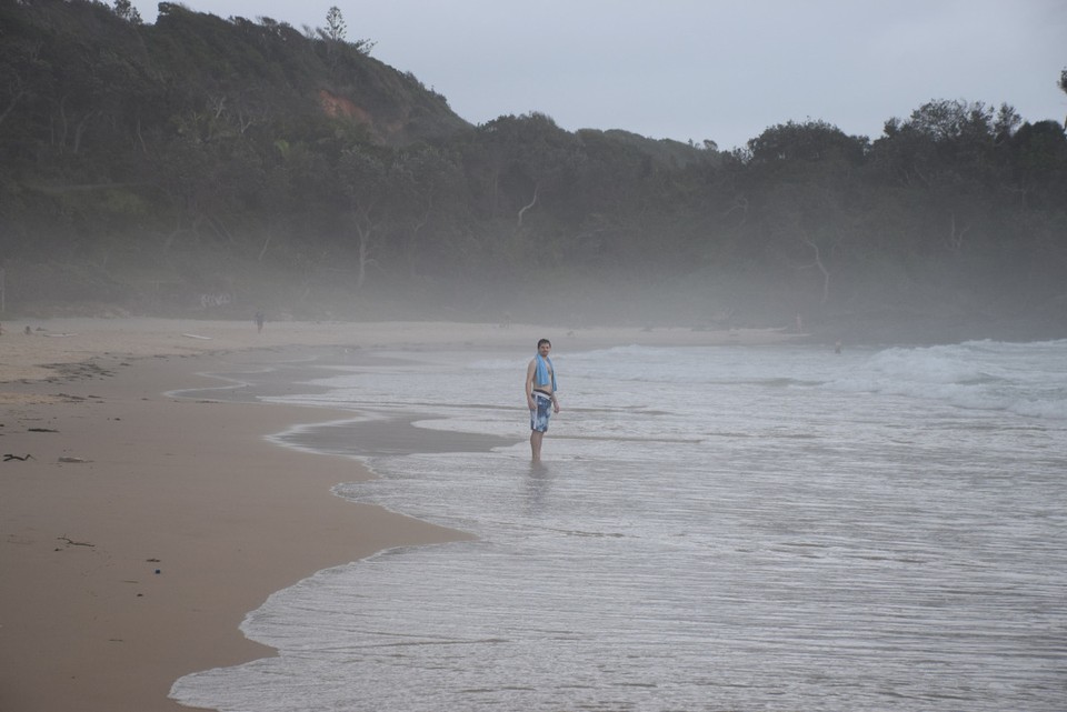 Australien - Port Macquarie - Eine kurze Abkühlung an Flynns Beach