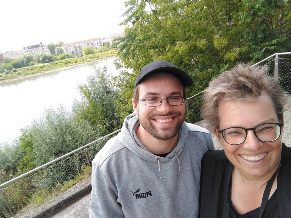Deutschland - Magdeburg - Wie man sieht, waren wir hervorragend gelaunt und voller Vorfreude.