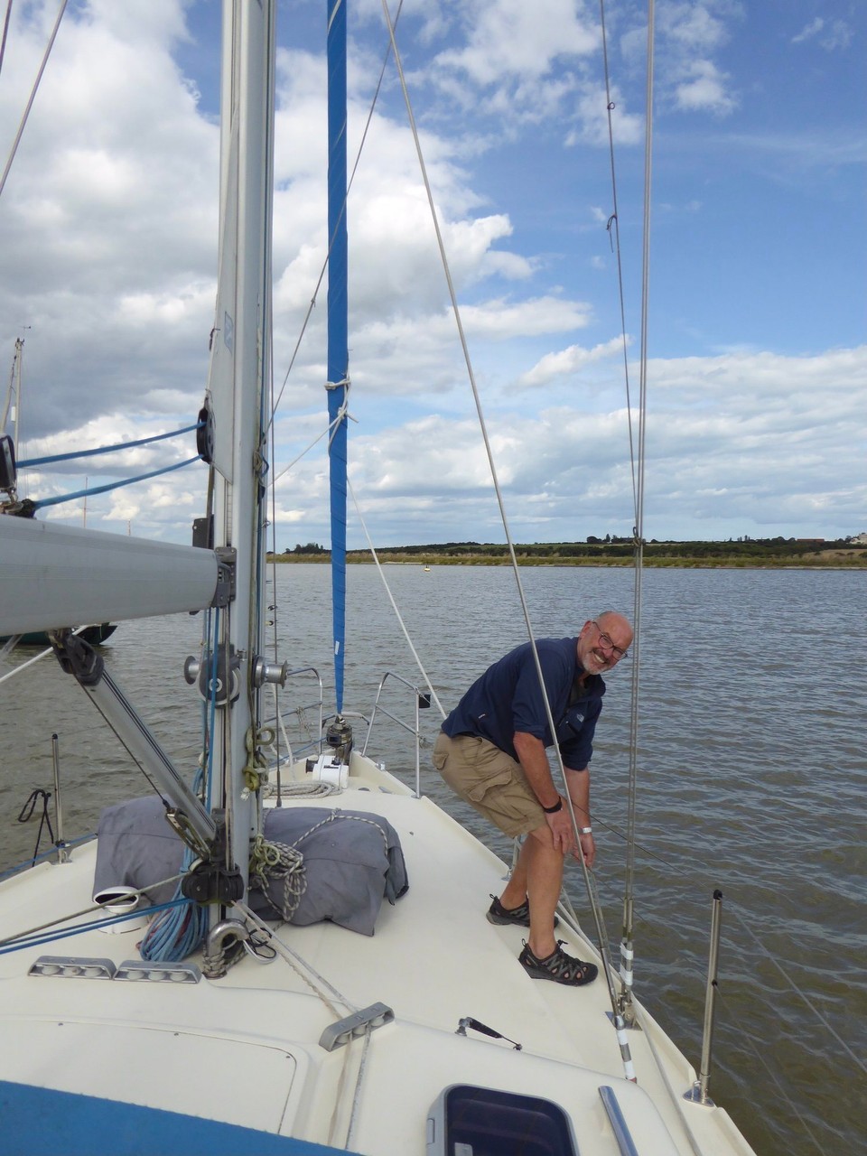 United Kingdom - Walton On The Naze - Sorting out the fenders.