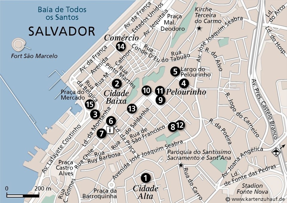 Brasilien - Salvador - Stadtplan
