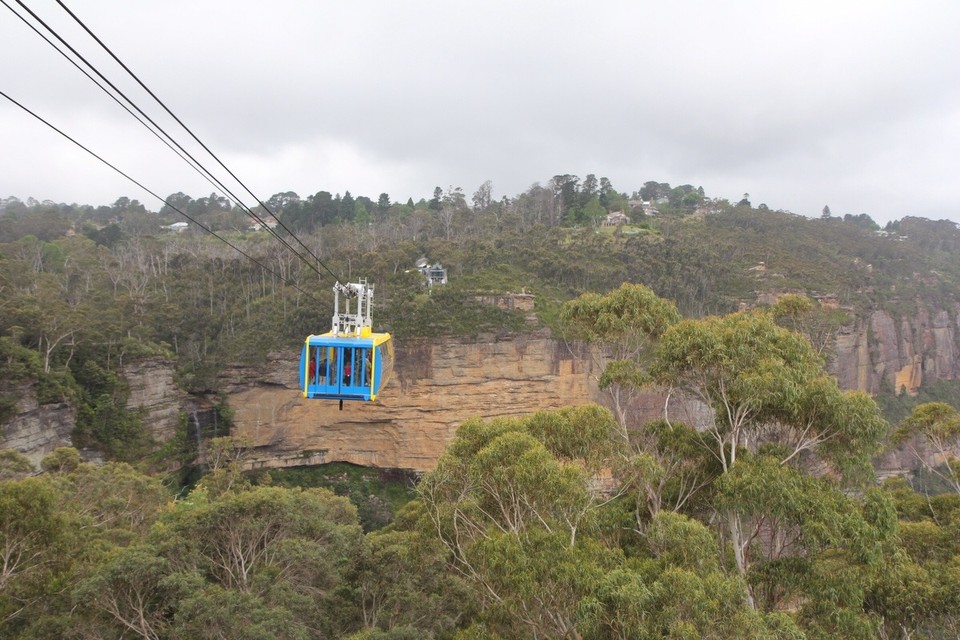 Australien - Sydney - Eine tolle Überfahrt mit der Seilbahn mit Blick 320m Tief